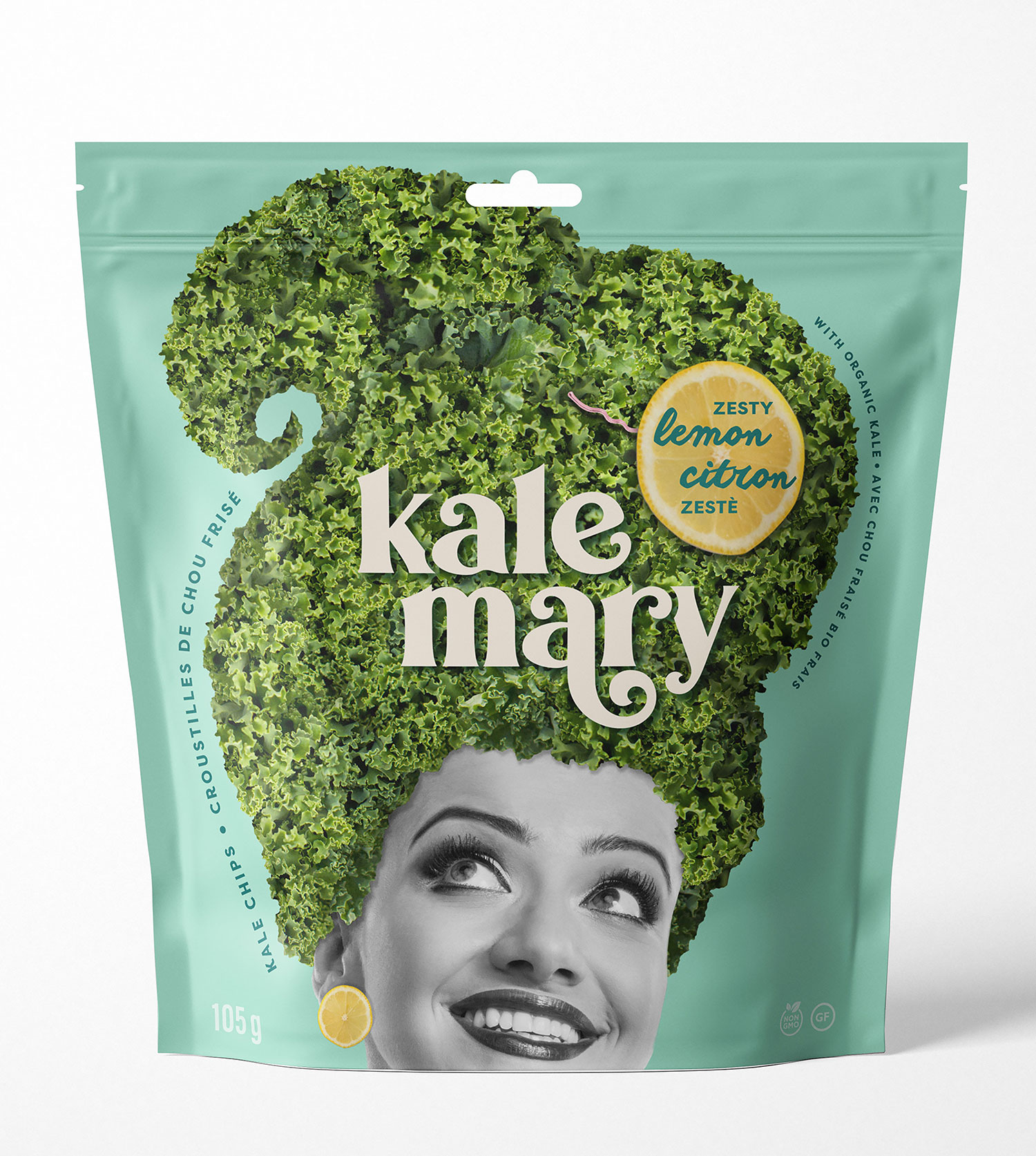 kale chips package pouch